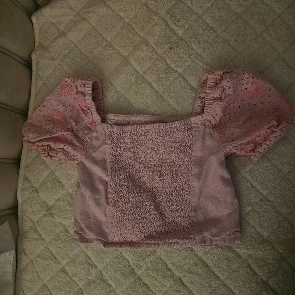 Old Navy Kids Blouses in Striped Blue, Pink, and Green - Picture 7 of 13